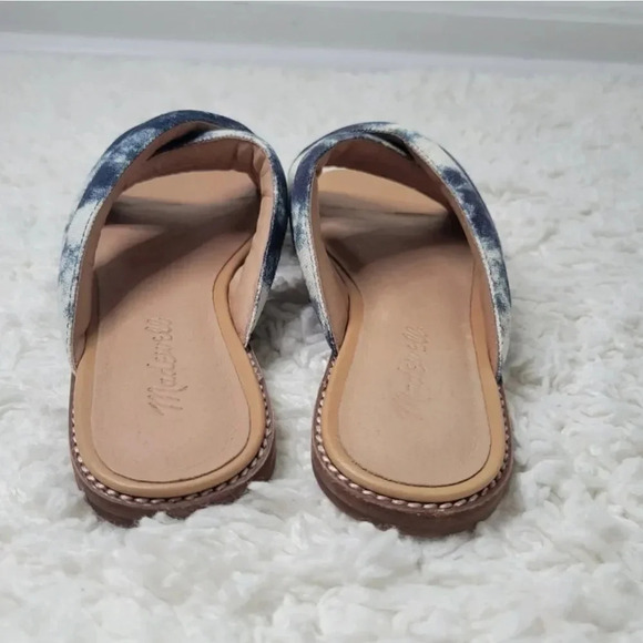 Madewell The Skyler‎ Slide Sandal in Tie-Dye Blue White Size 7 - Picture 4 of 8